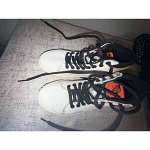 Vans Kids High -Top Sneakers- White with Black Laces